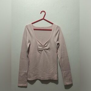Light Pink Long Sleeve Shirt “Seriously Soft & Sculpt” by AEROPOSTALE